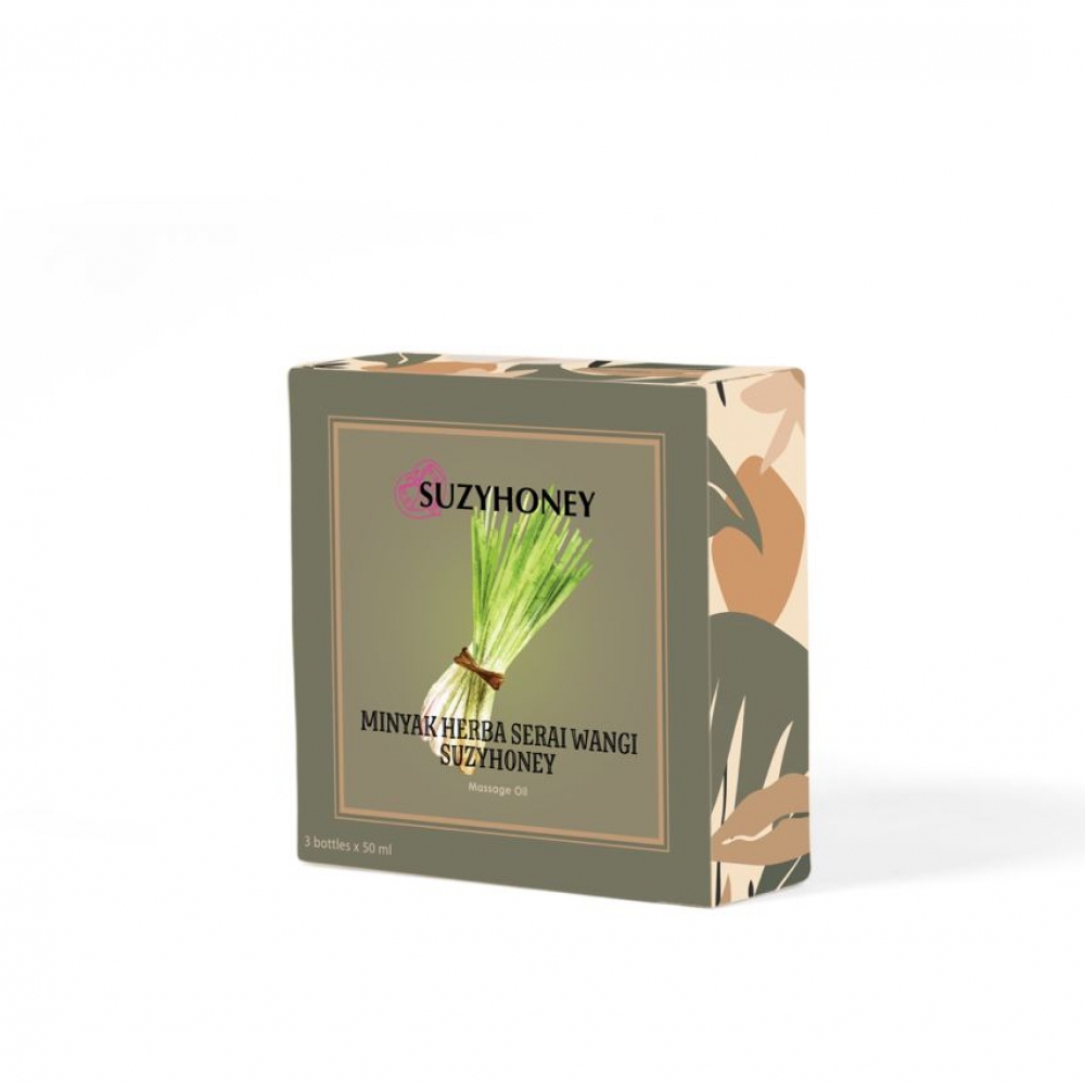 Minyak Aromatheraphy Serai Wangi Travel 50ml x 3 bottle